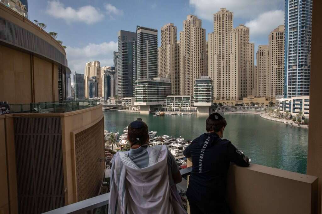 מתקבלים בחום. תיירים ישראלים בדובאי. | גטי אימג'ס