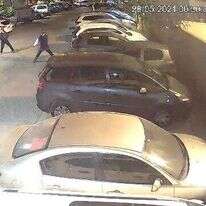 בקבוקי תבערה בלוד. | מסך מתוך סרטון האבטחה בקבוקי תבערה בלוד. | מסך מתוך סרטון האבטחה