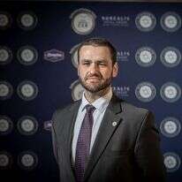 הרב מרדכי אליעזר באלה בועידת רבני אירופה באנטוורפן. | אלי איטקין