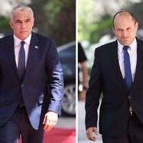 נפתלי בנט ויאיר לפיד. | EPA נפתלי בנט ויאיר לפיד. | EPA