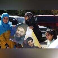 תומכות בנסראללה. | AFP תומכות בנסראללה. | AFP