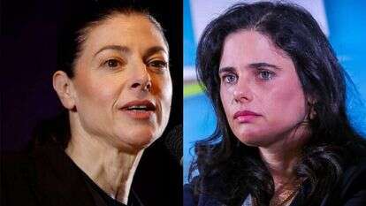 איילת שקד ומרב מיכאלים. צילומים: אורן בן חקון, AFP