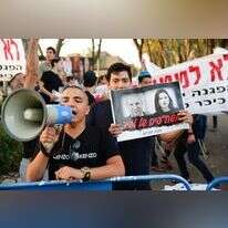 הפגנה בתל־אביב מחוץ לביתה של איילת שקד. | אבשלום ששוני, פלאש 90