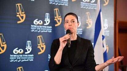 צעד בדרך לממשלה האידיאלית. מיכאלי בכנס לשכת עורכי 
הדין, השבוע. | יהודה בן יתח