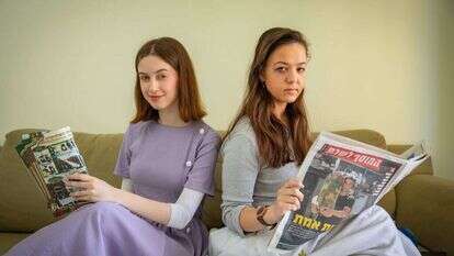 אפרת פינקל (מימין) ונועה אימבר. | אוליבייה פיטוסי, פלאש 90