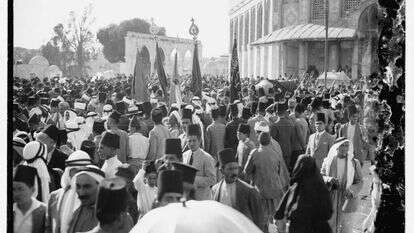 הלוויית האמיר חוסיין, 1931. | ספריית הקונגרס האמריקני