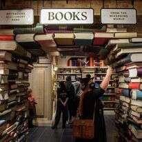 "היה לי חסר להיכנס לחנות ספרים, להיתקל אקראית באנשים". ניו־יורק, 2021 | AFP