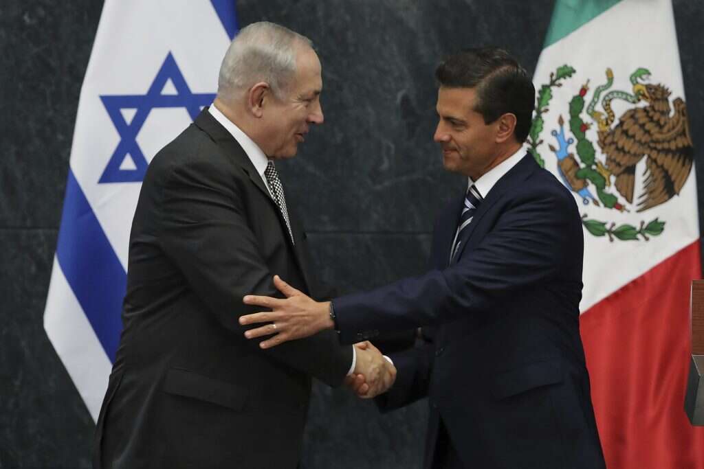 הביקור שהוליד את השדולה. נתניהו ונשיא מקסיקו,ספטמבר 2017. | גטי אימג'ס