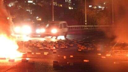 התפרעויות בכבישי ואדי ערה בתחילת שומר החומות. | דוברות המשטרה