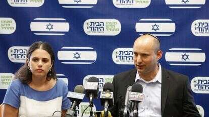 בתפקיד יו"ר הבית היהודי עם איילת שקד, 2013. | מרים אלסטר, פלאש 90