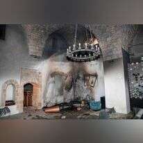 מלון "האפנדי" בעכו לאחר הצתתו. | מישל דוט קום