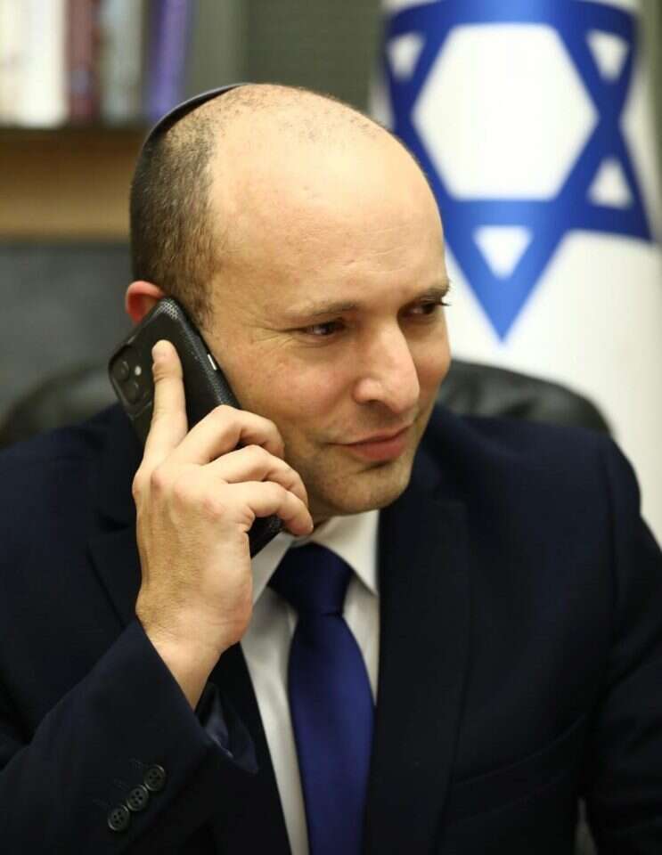 רה"מ בנט בשיחתו עם ביידן. | אריאל זנדברג