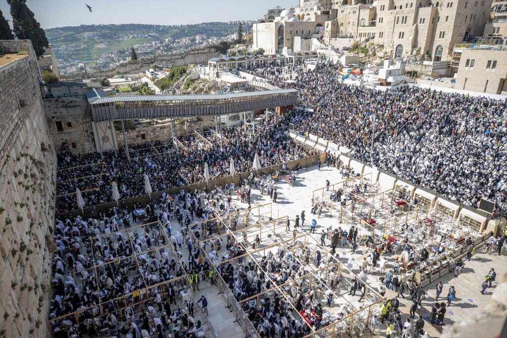 גשר המוגרבים ורחבת הכותל. | יונתן זינדל, פלאש 90