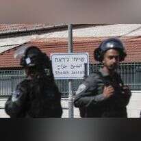 כוחות משטרה ומג"ב בשייח' ג'ראח. | EPA