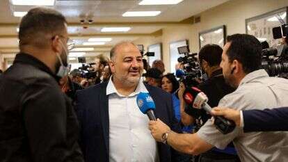 יו"ר רע"ם מנסור עבאס. | AFP