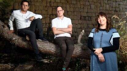 שולמית אורבך, בנצי גולדשטיין ויעקב מתן. | יוסי זליגר