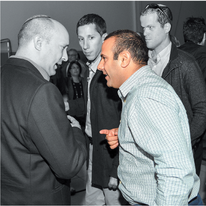 בנט עם יועצו שלום שלמה ב־2015. | יוסי זליגר