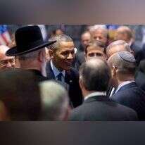 בנט עם הנשיא אובמה במהלך ביקורו בישראל ב2013. | AFP