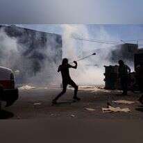 התפרעויות ערבים ברחבי ישראל. | EPA