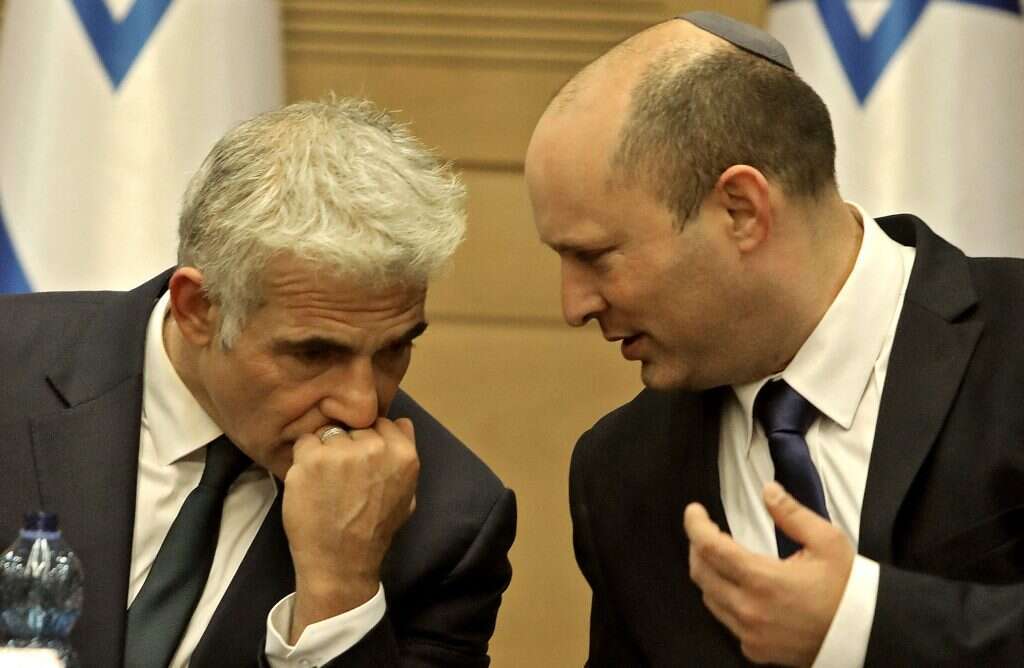 ראש הממשלה נפתלי בנט ושר החוץ יאיר לפיד. | AFP