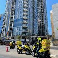 כוחות מד"א בזירת האירוע. | דוברות מד"א