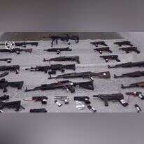 נשק בלתי חוקי. | מסך מתוך סרטון של דוברות המשטרה