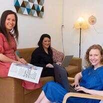 אביגיל זית, עטרה גרמן ומלכה קופלד. | אוליבייה פיטוסי - פלאש 90