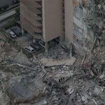 הבניין שקרס במיאמי. | AFP