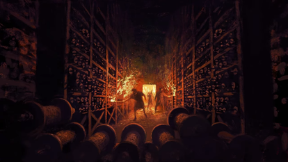 מתוך הסרט "אגדת חורבן" איורים: דוד פולונסקי ומיכאל פאוסט.