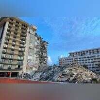 הבניין שקרס במיאמי. | AFP