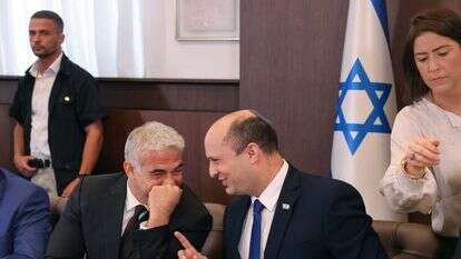 רה"מ בנט ויאיר לפיד. | EPA