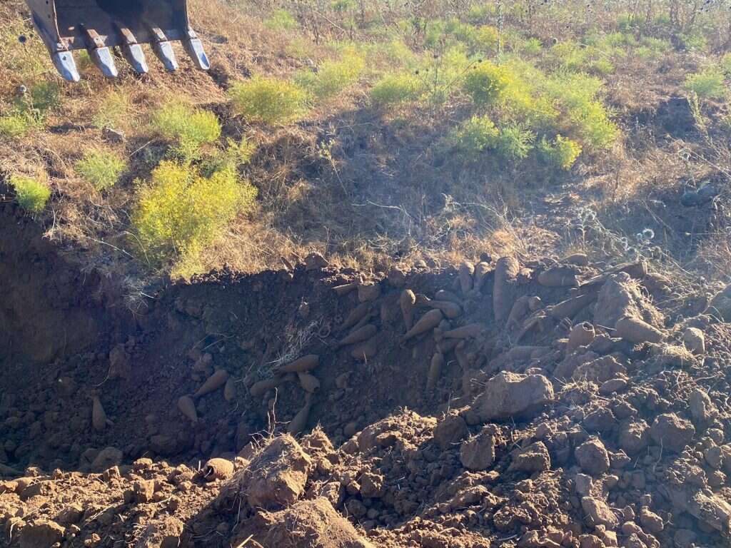 הפגזים הסורים שנמצאו. | דובר צה"ל הפגזים הסורים שנמצאו. | דובר צה"ל