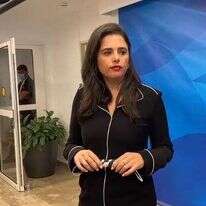 שרת הפנים איילת שקד. | מסך נדב אלימלך, ערוץ הכנסת