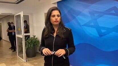 שרת הפנים איילת שקד. | מסך נדב אלימלך, ערוץ הכנסת