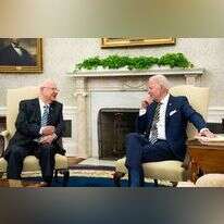 הנשיא ביידן והנשיא ריבלין. | EPA