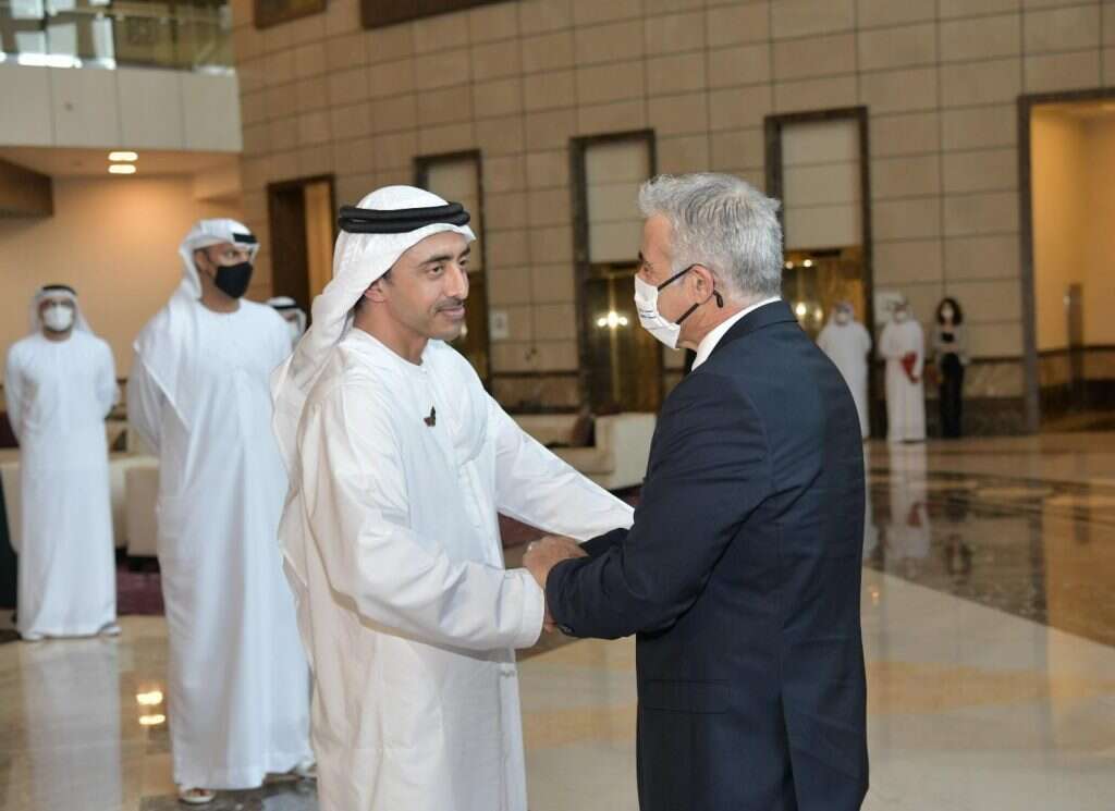 לפיד באמירויות. ציולם: משרד החוץ