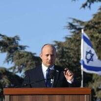 נפתלי בנט באזכרה. | עמוס בן גרשום לע"מ