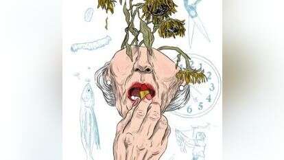 "לא בכל יום מגיעה לתחנה אישה בת שמונים ושלוש חשודה בעבירה של הריגה" מאור אהרון, מתוך התערוכה "גם אני ידעתי אהבה", פרויקט משותף של המחלקה לתקשורת חזותית בבצלאל ומשכנות שאננים 2020.