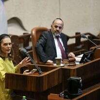 מיכל וולדינגר במליאת הכנסת. | דוברות הכנסת, נועם מושקוביץ