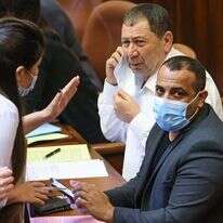 אביר קארה במליאת הכנסת, היום. | דוברות הכנסת, נועם מושקוביץ