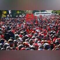מחאה נגד הממשל בדרום אפריקה. אילוסטרציה. | AFP