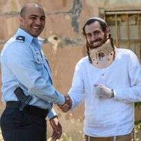 המפגש הוא חלק מתהליך הריפוי. כ"ץ (מימין) ושלי. | אייל מרגולין, ג'יני