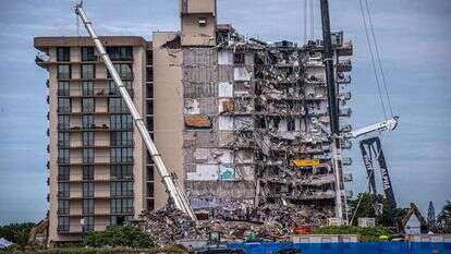 אתר ההריסות בפלורידה. | AFP