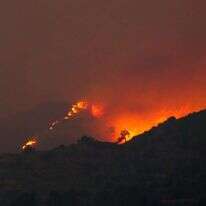 השריפות בקפריסין. | EPA