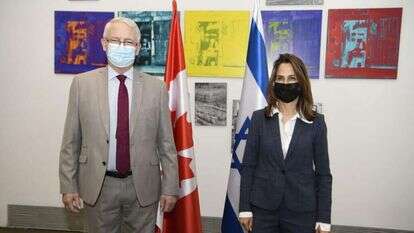 אורית פרקש־הכהן ומארק גראנו. | אבי חיון, משרד החוץ