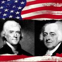 מימין: ג'ון אדמס, תומס ג'פרסון. צילומים: שאטרסטוק
