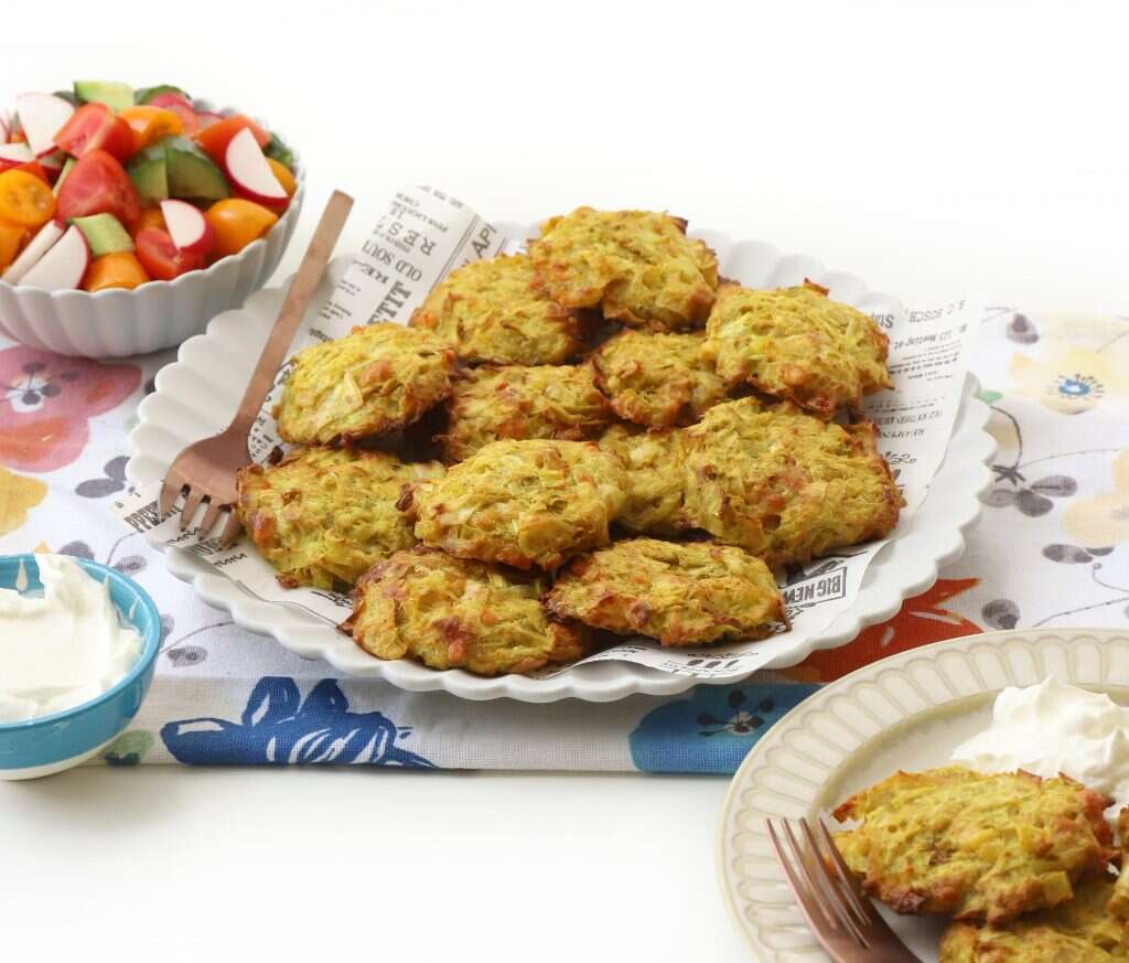 לביבות כרישה אפויות. | אפרת ליכטנשטט לביבות כרישה אפויות. | אפרת ליכטנשטט