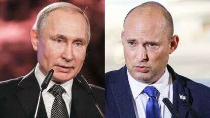 בנט ופוטין. צילומים: AFP, יונתן זינדל פלאש 90