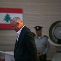 שר הביטחון בני גנץ בטקס הקדשת האנדרטה לצד"ל. | AFP