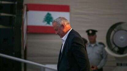 שר הביטחון בני גנץ בטקס הקדשת האנדרטה לצד"ל. | AFP